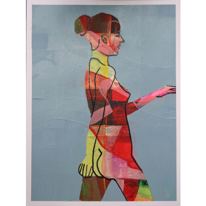 Plażowiczka 6/2025, Paweł Dąbrowski, obrazy olejne