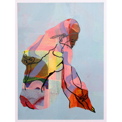 Plażowiczka 8/2025, Paweł Dąbrowski, obrazy olejne