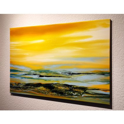 Felix Guenther - obrazy akryl - Yellow meets blue foto #1