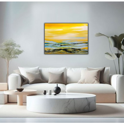 Felix Guenther - obrazy akryl - Yellow meets blue foto #2