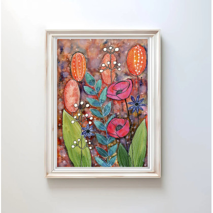 Akwarela A4.  Łąka, Małgorzata Domańska ART, obrazy akwarela