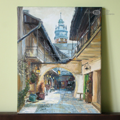 Moje MW - obrazy olejne - Zaułek krakowskiego Kazimierza foto #3