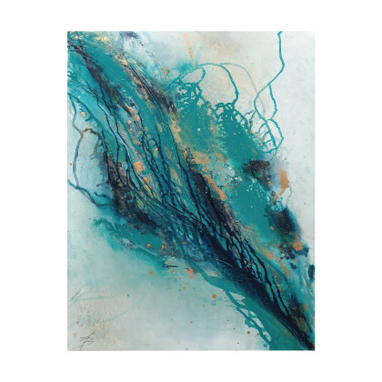 ŹRÓDŁO 70x90 cm abstrakcja, Joanna Bilska, obrazy akryl