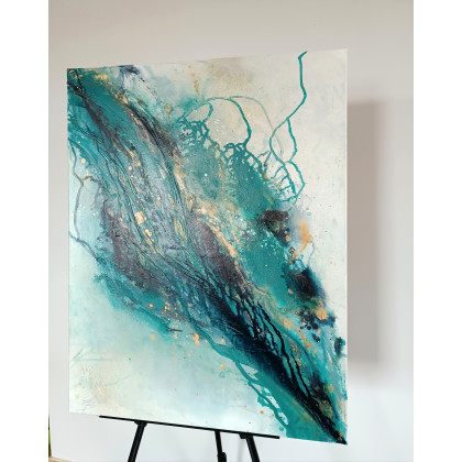 Joanna Bilska - obrazy akryl - ŹRÓDŁO 70x90 cm abstrakcja foto #1