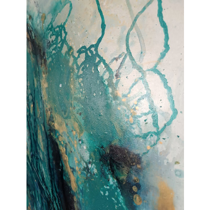 Joanna Bilska - obrazy akryl - ŹRÓDŁO 70x90 cm abstrakcja foto #2