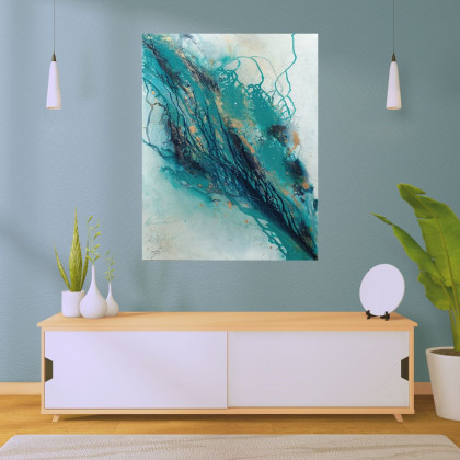 Joanna Bilska - obrazy akryl - ŹRÓDŁO 70x90 cm abstrakcja foto #4