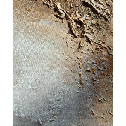 Małgorzata Kąkol - obrazy tech. mieszana - Mlekiem i Miodem I 2x30x80 cm I dyptyk foto #3
