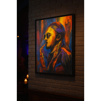 Grzegorz Zalewski - obrazy akryl - Saxophonist foto #1