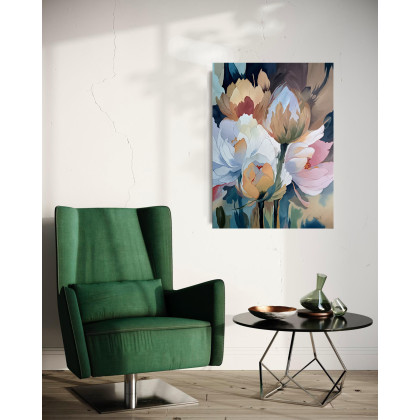 Joanna Tomczyk - obrazy olejne - Kwiatowy balet kolorów, Obraz olejny 97x70 cm foto #2