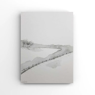 ZIMA -  AKWARELA FORMATU 32/24 CM
