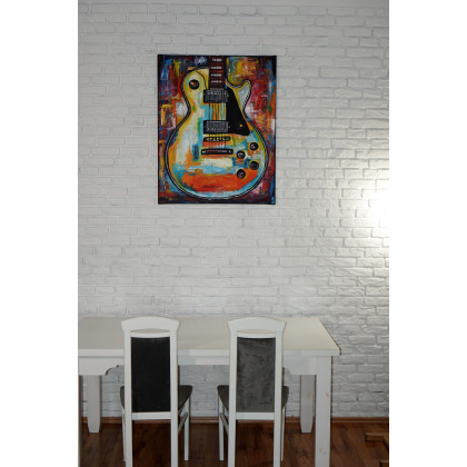 Rafal Stach - olej + akryl - Gibson Les Paul 80x100 foto #3