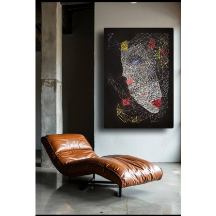 Grzegorz Zalewski - tkanina - String Art 100x70 foto #1