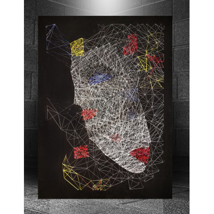 Grzegorz Zalewski - tkanina - String Art 100x70 foto #2