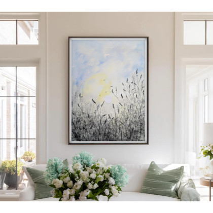 Akwarela 46x61cm. Dmuchawce, Małgorzata Domańska ART, obrazy akwarela