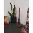 Świecznik Loftowy 1-ramienny drewno/metal F001_2-W2 Loft