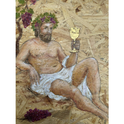 Krystyna Nowak - obrazy akryl - Bachus (40,5 x 55,5 cm) foto #1