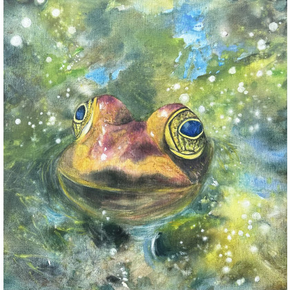 Książę (50x50 cm), Krystyna Nowak, obrazy olejne