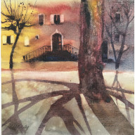 Słoneczny platan (25x25 cm)