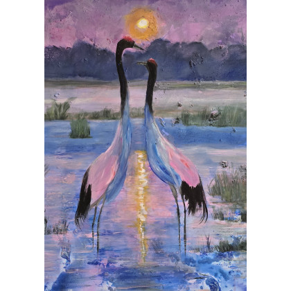 Obraz akrylowy pt. Nasze Randez-Vous , 70x50x1cm, Ewa Mościszko, obrazy akryl