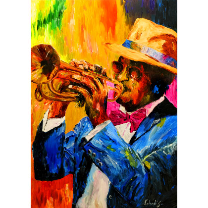 Grzegorz Zalewski - obrazy akryl - Trumpeter foto #1