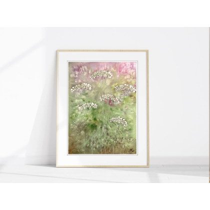 Akwarela A4.  Łąka, Małgorzata Domańska ART, obrazy akwarela