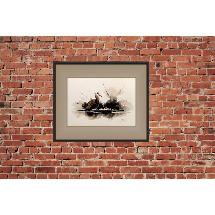 Joanna Tomczyk - obrazy akwarela - Zaciszny zakątek, Akwarela 24x32 cm foto #6