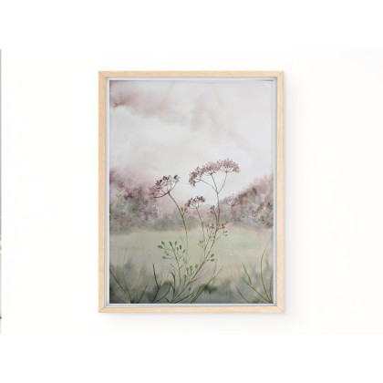 Akwarela A3. Łąka, Małgorzata Domańska ART, obrazy akwarela
