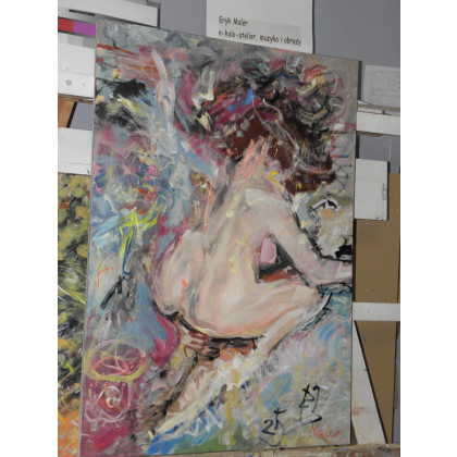 Eryk Maler - obrazy olejne - Małpa - akt, 2025 foto #1