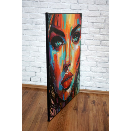 Rafal Stach - olej + akryl - Siła spojrzenia 80x100 foto #2