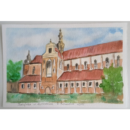 Bazylika w Koronowie II, Bożena Ronowska, obrazy akwarela