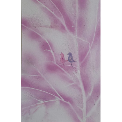 Ewa Mościszko - obrazy akryl - Kompozycja jesienna  40x50x2 cm foto #3