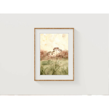 Akwarela A4.  Łąka, Małgorzata Domańska ART, obrazy akwarela