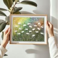 Akwarela A4.  Łąka