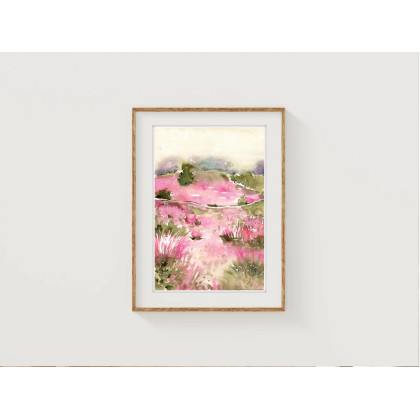 Akwarela A4.  Pejzaż, Małgorzata Domańska ART, obrazy akwarela