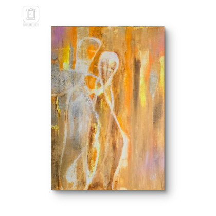 Ewa Mościszko - obrazy akryl - Flow, two souls in one body foto #1