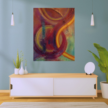 Joanna Bilska - obrazy akryl - Abstrakcja 70x90 cm Akryl na płótnie Abstrakcja foto #1