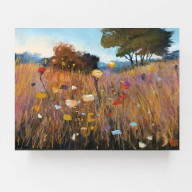 Łąka - rysunek pastelami