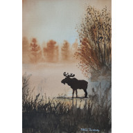 AKWARELA AKWARELKA OBRAZ PT: MGLISTY MAJESTAT