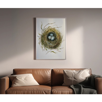 Maria Mandis - obrazy akwarela - Cisza w gniezdzie foto #5