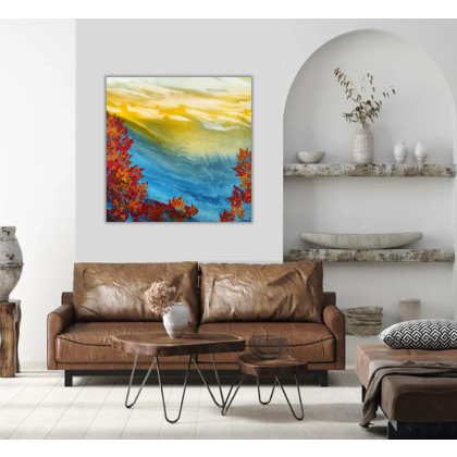 Felix Guenther - obrazy akryl - Melody of Autumn by the Sea foto #2