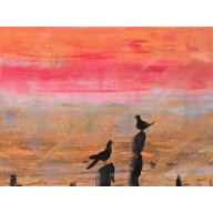 Nasze Randez-Vous,  obraz akrylowy na płótnie,  30x40x1cm