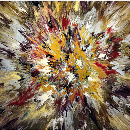 Golden Flow, Felix Guenther, obrazy akryl