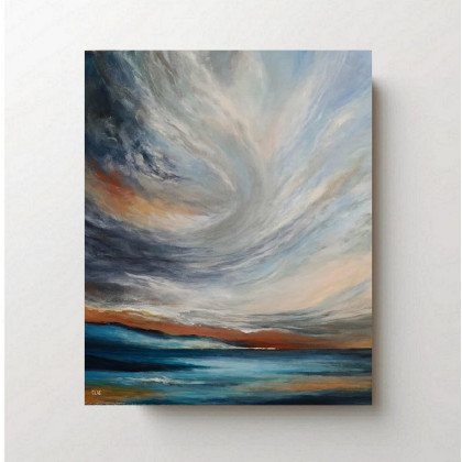 Pejzaż -obraz akrylowy 60/50 cm, Paulina Lebida, obrazy akryl