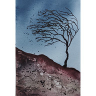 AKWARELA AKWARELKA OBRAZ PT: WIATR