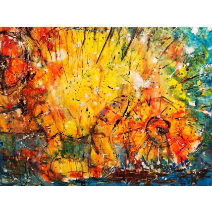 Dariusz Grajek - olej + akryl - Kamelon... foto #2