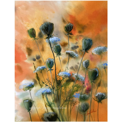 Płynność chwili, Joanna Magdalena, obrazy akwarela