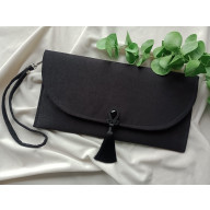 CZARNA KOPERTÓWKA, CZARNA TOREBKA, KOPERTÓWKA DO RĘKI NA PRZYJĘCIE