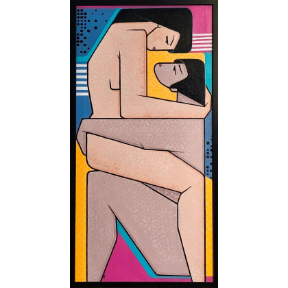 Tete a tete, Iwona Wierkowska-Rogowska, obrazy akryl