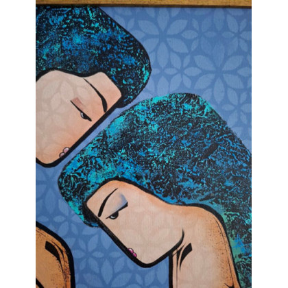 Iwona Wierkowska-Rogowska - obrazy akryl - Ich troje foto #3