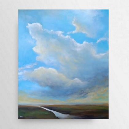 Pejzaż -obraz akrylowy 60/50 cm, Paulina Lebida, obrazy akryl